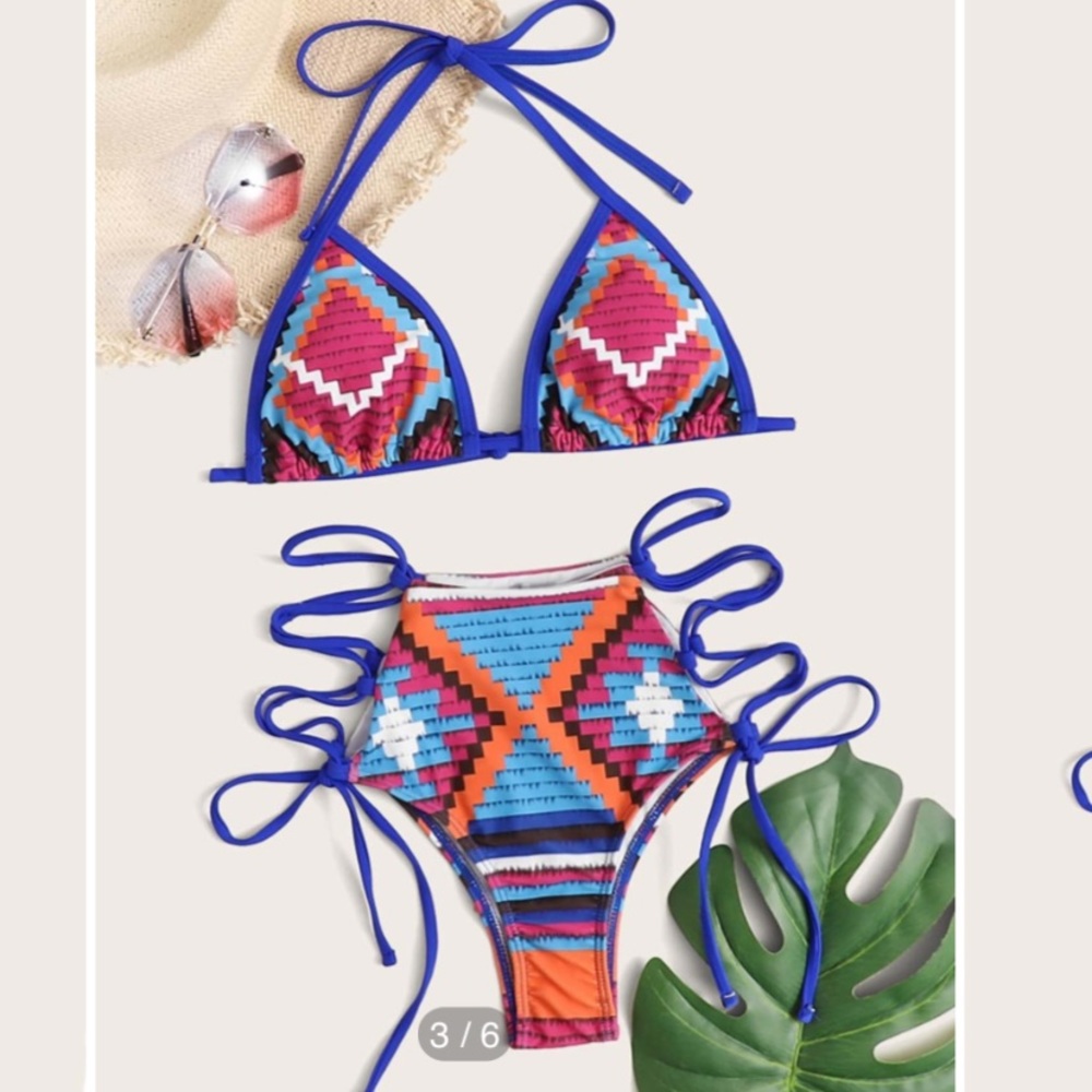Aztec Print Bikini - Picture 3 of 4